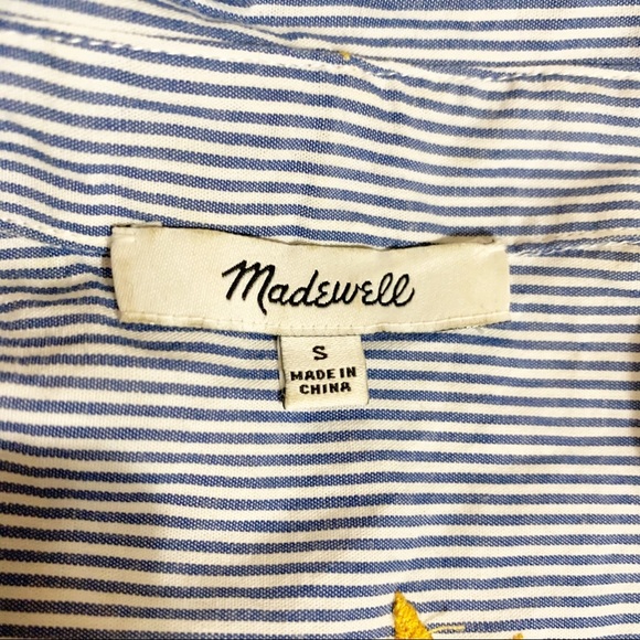 Madewell Star Embroidered Striped Button-Down Top - Picture 10 of 12